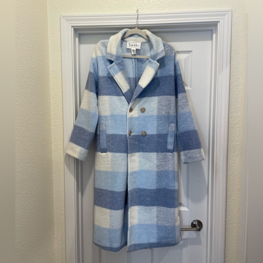 Blue Check Coat